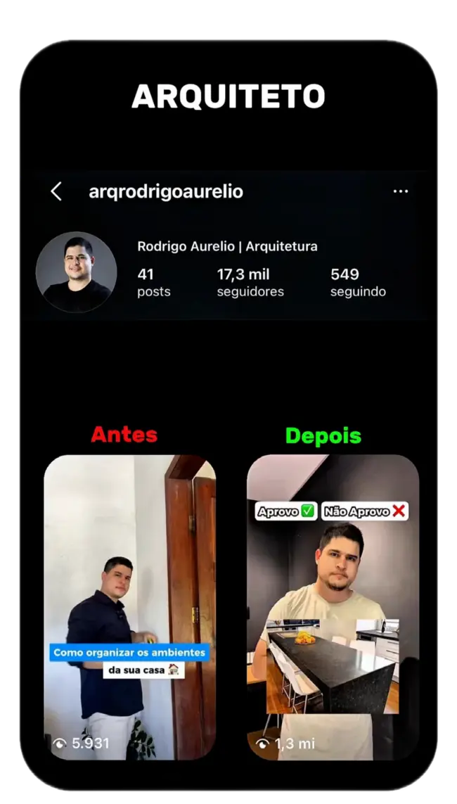 Resultado de aluno arquiteto