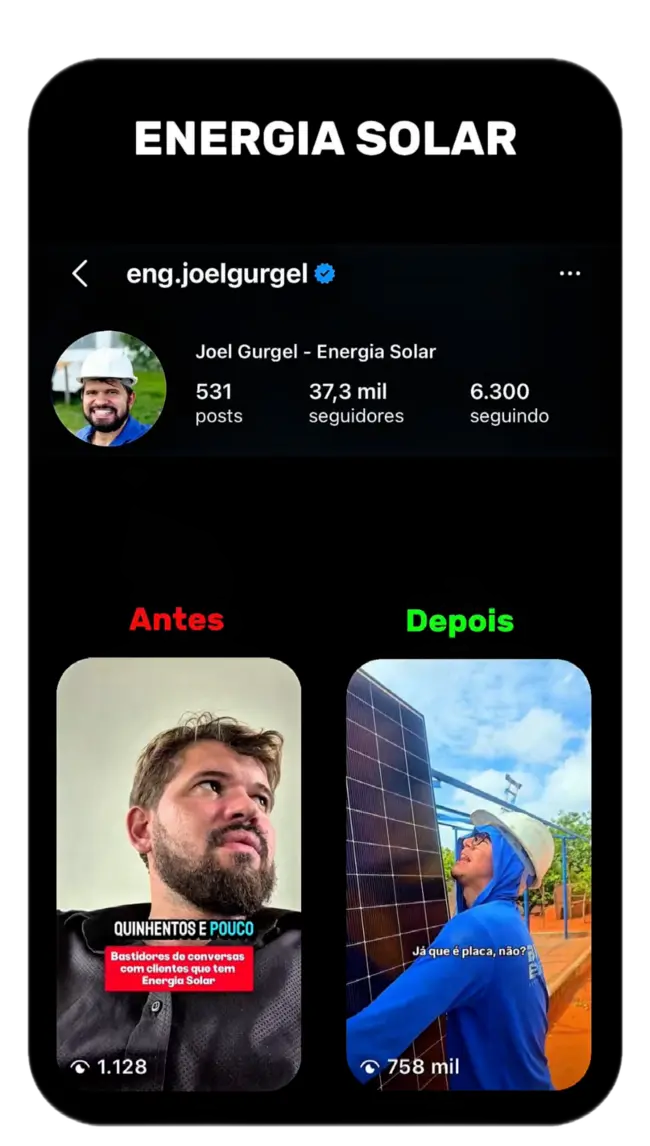 Resultado de aluno do nicho de energia solar