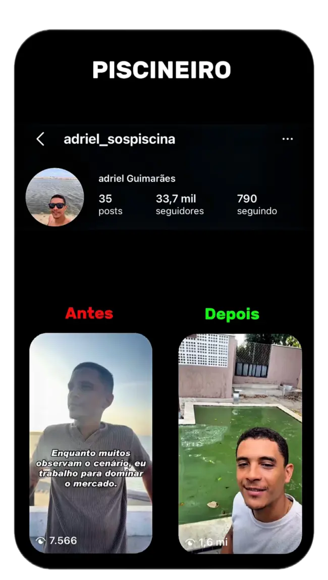 Resultado de aluno piscineiro